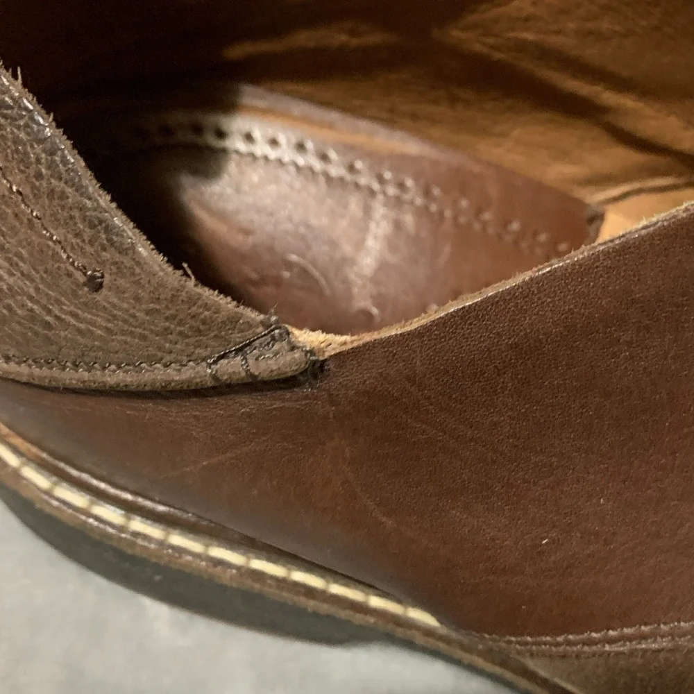 OluKai Walino Shoes Mens Size‎ 10 Brown Leather Oxford Dress Rubber Sole 10257